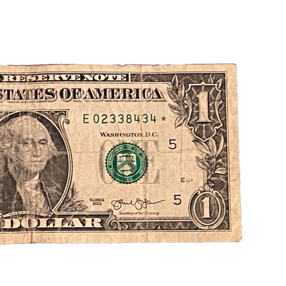 US MINT Other - 2013 Star Note One Dollar Bill E02338434*  3.2M Run 1 pair 1 triple  Low Number